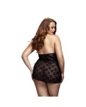 Babydoll in Pizzo Nero Taglia Grande Baci Lingerie BW3103 Nero XL