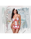 Costume Erotico Baci Lingerie 1234 Bianco Taglia unica