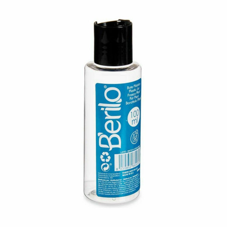 Dispenser da Viaggio per Liquidi Berilo SE1541-VERTIDOR Nero Trasparente Plastica 100 ml (24 Unità)
