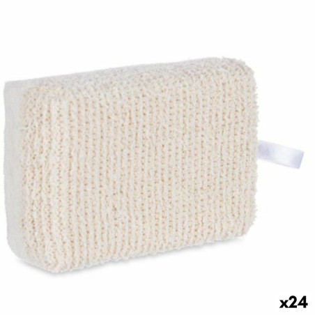 Spugna per il Corpo Berilo B7081-7 Bianco Beige 14 x 5 x 9 cm (24 Unità)