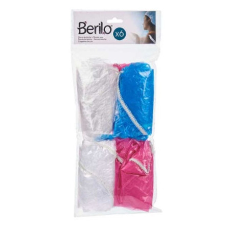 Cuffia da Doccia Berilo HD092835 Multicolore 28 cm Plastica Set (12 Unità)