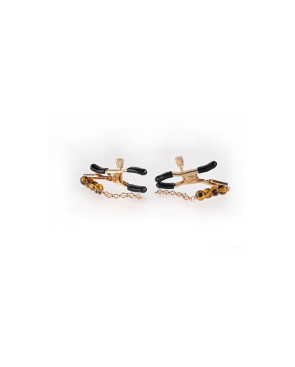 Catena di Morsetti per Capezzoli Sportsheets Amber Beaded