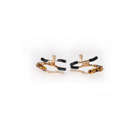 Catena di Morsetti per Capezzoli Sportsheets Amber Beaded