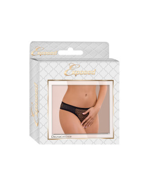 Slip di Pizzo Exposed Nero L/XL