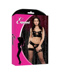 Set di Lingerie Exposed Nero 2 Pezzi (L/XL)