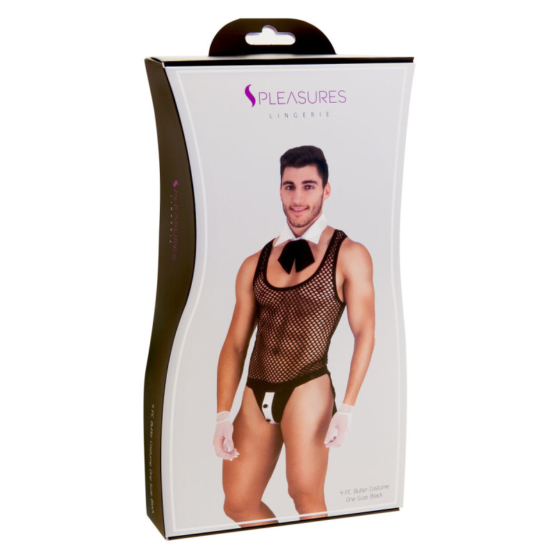 Costume Erotico S Pleasures Bianco Taglia unica