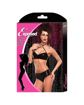 Set di Lingerie Exposed Nero (L/XL)