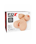 Masturbatore Pipedream PDX PLUS BIG TITTY TORSO LIGHT Carne