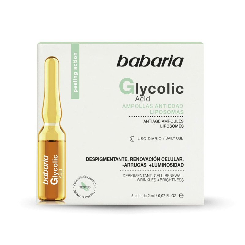 Fiale Babaria Acido glicolico (5 x 2 ml) Fiale Babaria Acido glicolico (5 x 2 ml)