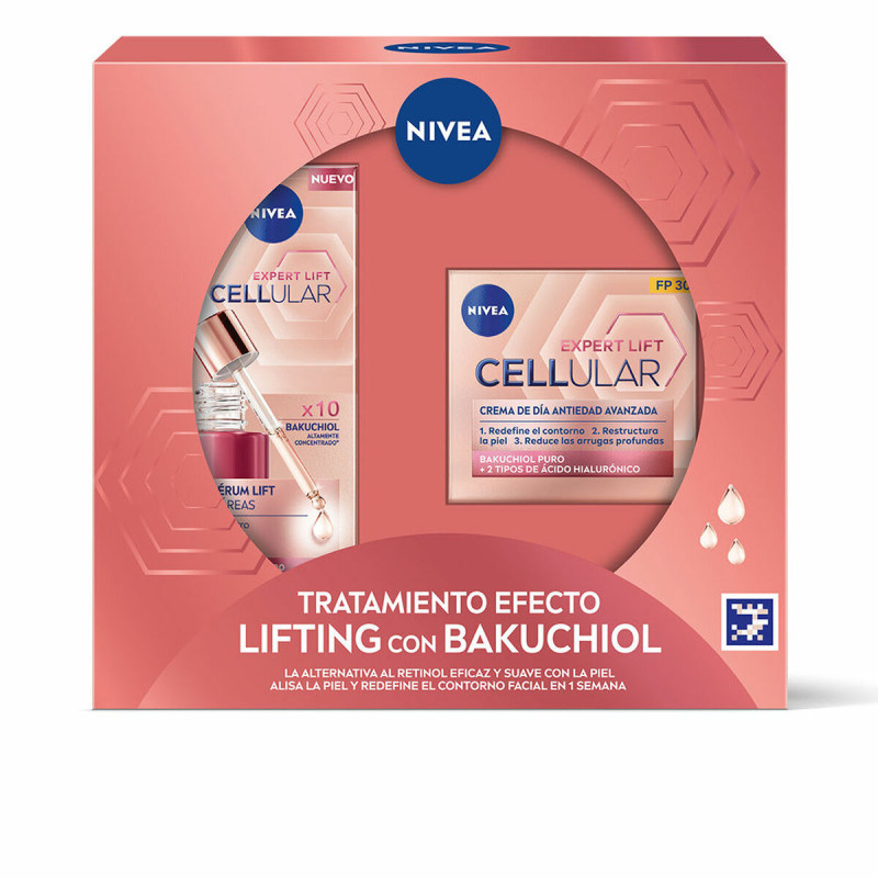 Set da Trucco Nivea TRATAMIENTO EFECTO LIFTING CON BAKUCHIOL 2 Pezzi Set da Trucco Nivea TRATAMIENTO EFECTO LIFTING CON BAKUCHIOL 2 Pezzi