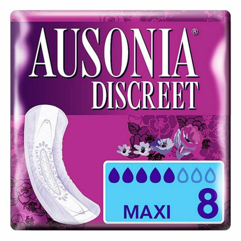Assorbenti da incontinenza DISCREET mAXI Ausonia Discreet (8 uds) 8 Unità Assorbenti da incontinenza DISCREET mAXI Ausonia Discreet (8 uds) 8 Unità