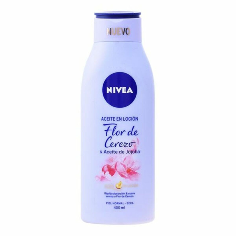 Olio a Lozione Fiori di Ciliegio e Olio di Jojoba Nivea Aceite En Locion (400 ml) 400 ml Olio a Lozione Fiori di Ciliegio e Olio di Jojoba Nivea Aceite En Locion (400 ml) 400 ml