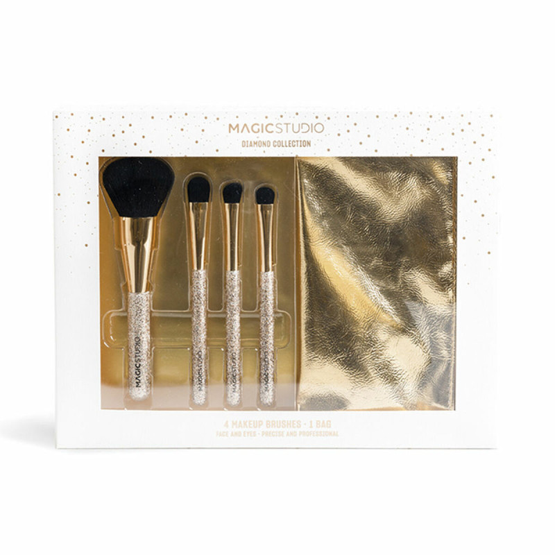 Set di Pennelli per il Trucco Magic Studio Diamond Collection 5 Pezzi Set di Pennelli per il Trucco Magic Studio Diamond Collection 5 Pezzi