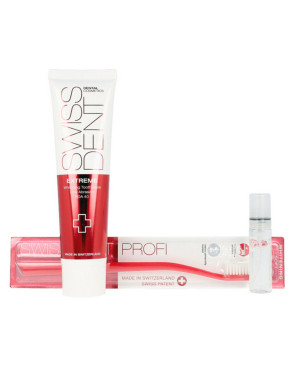 Set di Dentifricio con Spazzolino Swissdent 4 Pezzi