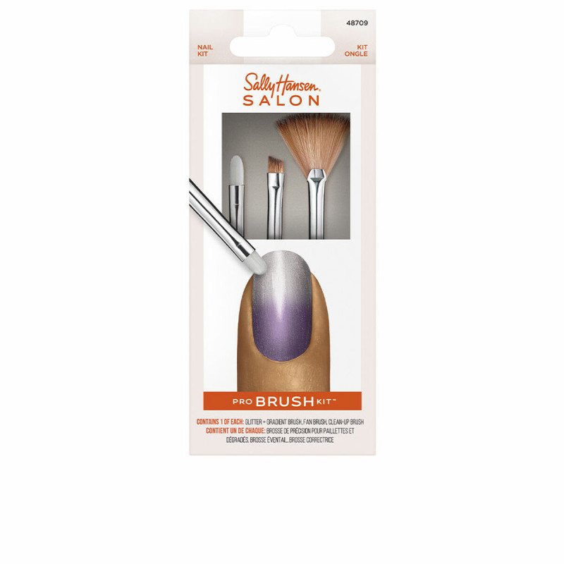 Set di Pennelli per il Trucco Sally Hansen Pro Brush Lote 3 Pezzi Set di Pennelli per il Trucco Sally Hansen Pro Brush Lote 3 Pezzi