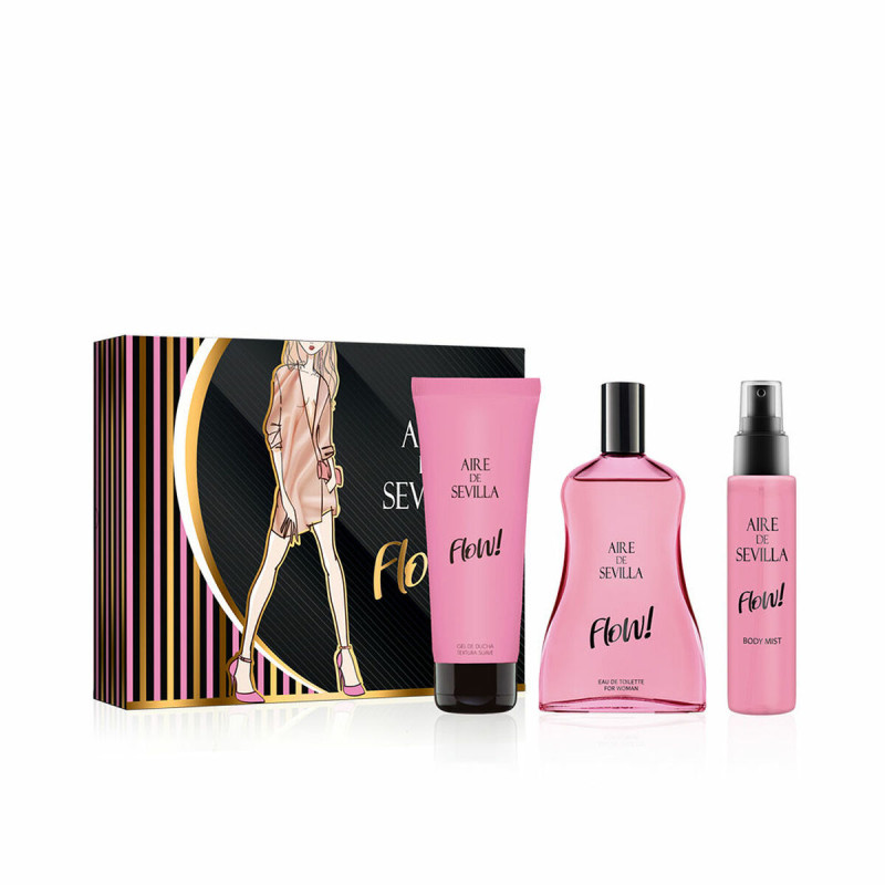 Cofanetto Profumo Donna Aire Sevilla Flow! 3 Pezzi Cofanetto Profumo Donna Aire Sevilla Flow! 3 Pezzi