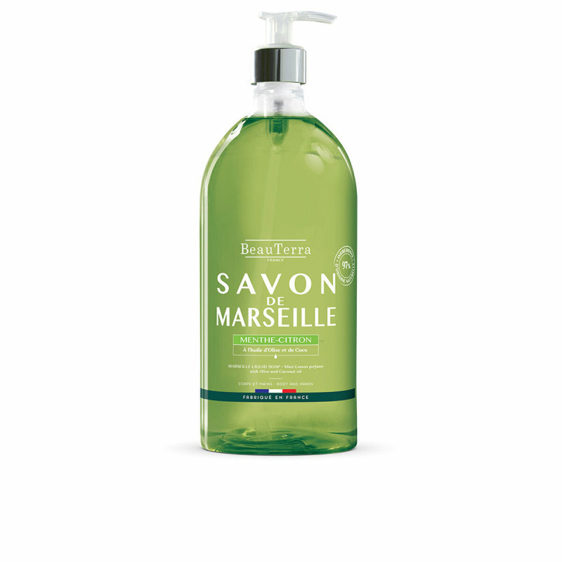 Sapone Liquido Beauterra Marseille Menta Universale Limone Mani 1 L Sapone Liquido Beauterra Marseille Menta Universale Limone Mani 1 L