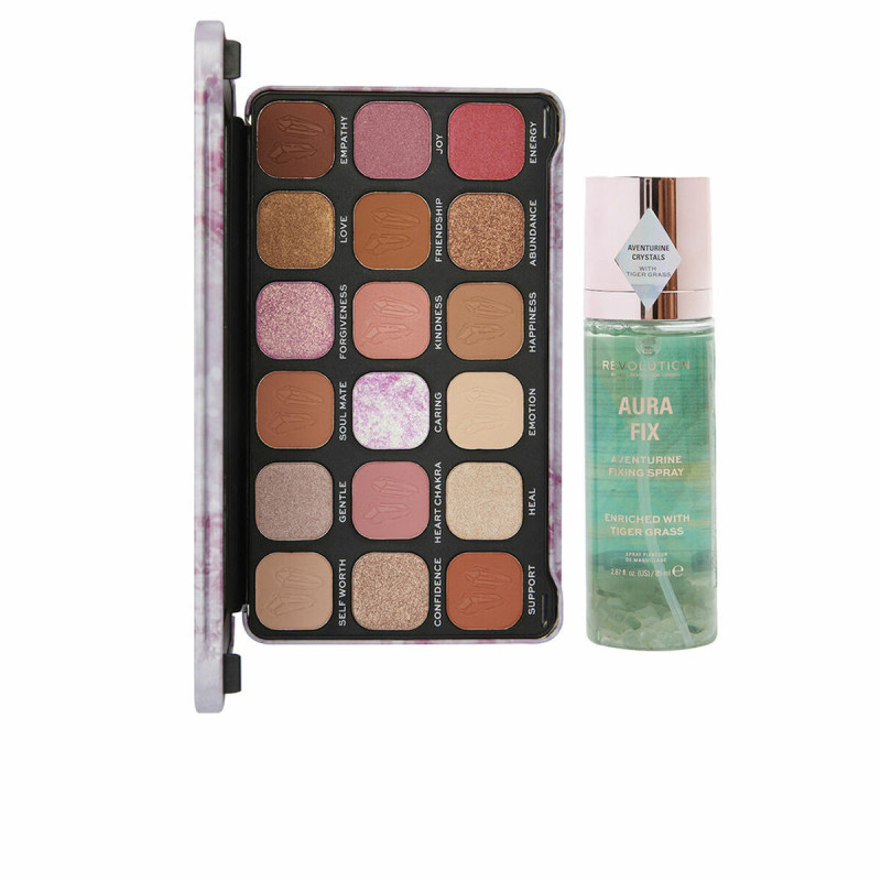 Set da Trucco Revolution Make Up Crystal Aura 2 Pezzi Set da Trucco Revolution Make Up Crystal Aura 2 Pezzi