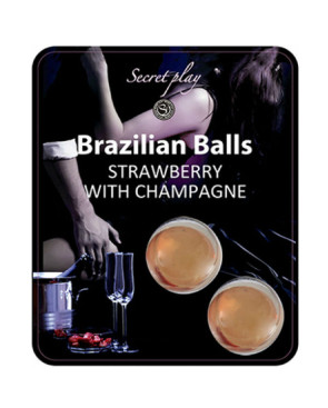 SECRETPLAY - SET DI PALLINE BRASILIANE FRAGOLA E CHAMPAGNE