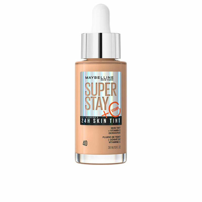 Base per Trucco Fluida Maybelline Super Stay Skin Tint Vitamina C Nº 40 30 ml Base per Trucco Fluida Maybelline Super Stay Skin Tint Vitamina C Nº 40 30 ml