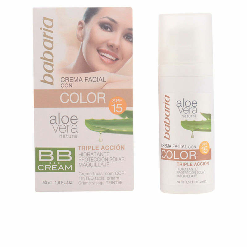Crema Idratante con Colore Babaria 1004-26123 Aloe Vera Spf 15 (50 ml) Crema Idratante con Colore Babaria 1004-26123 Aloe Vera Spf 15 (50 ml)