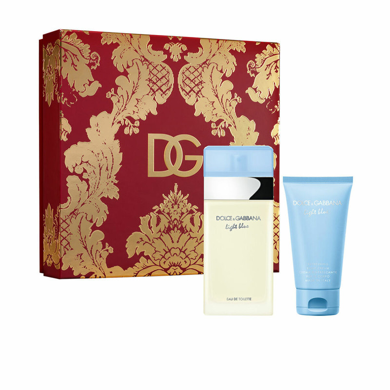 Cofanetto Profumo Donna Dolce & Gabbana Light Blue Pour Femme 2 Pezzi