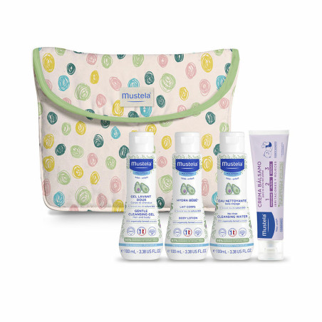 Set di igiene Mustela Bebé Neceser Lunares Lote 5 Pezzi