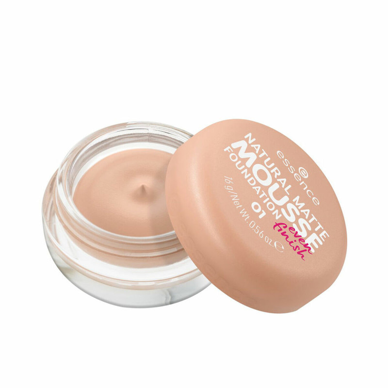 Base per il Trucco in Mousse Essence NATURAL MATTE Nº 01 16 g Base per il Trucco in Mousse Essence NATURAL MATTE Nº 01 16 g