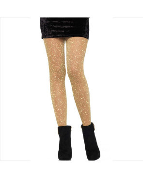 LEG AVENUE - COLLANT TRASPARENTI DORATO