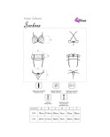 LIVCO CORSETTI FASHION - SNEHANA LC 90443 REGGISENO + REGGISENO + SLIP NERO L/XL
