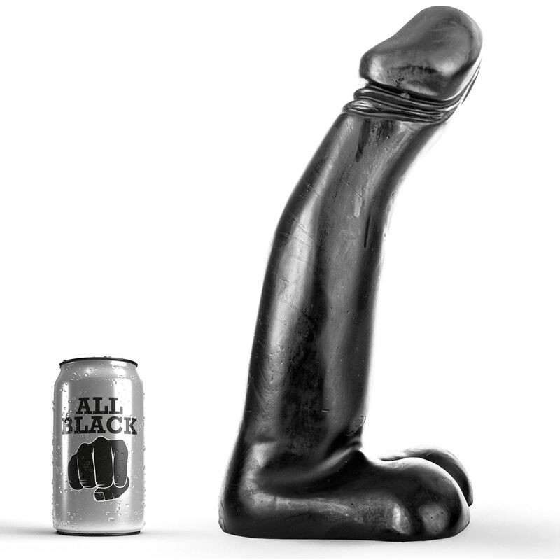 ALL BLACK - DILDO FISTING NERO REALISTICO 29 CM ALL BLACK - DILDO FISTING NERO REALISTICO 29 CM
