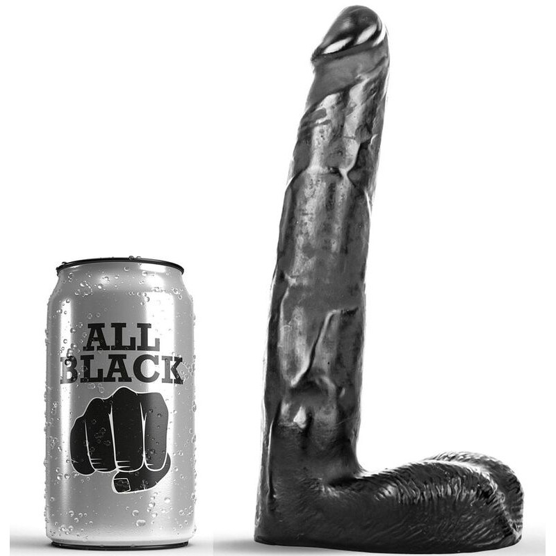 ALL BLACK - DILDO REALISTICO 21 CM ALL BLACK - DILDO REALISTICO 21 CM