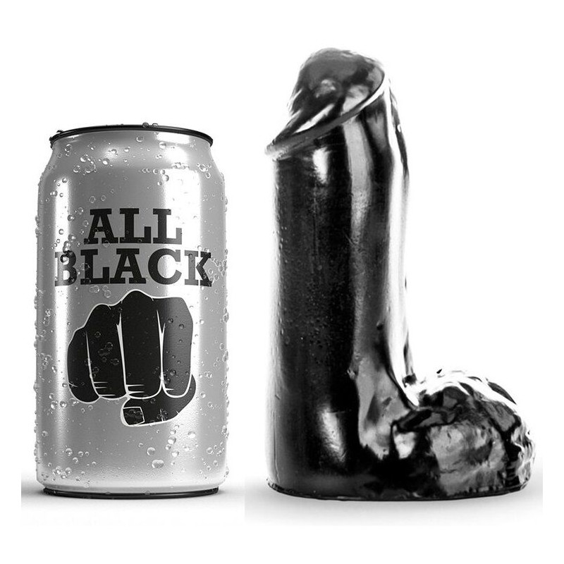 ALL BLACK - DILDO REALISTICO 13 CM ALL BLACK - DILDO REALISTICO 13 CM