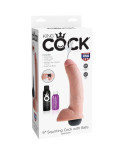 KING COCK - PENE EIACOLATORE NATURALE REALISTICO 22.86 CM KING COCK - PENE EIACOLATORE NATURALE REALISTICO 22.86 CM