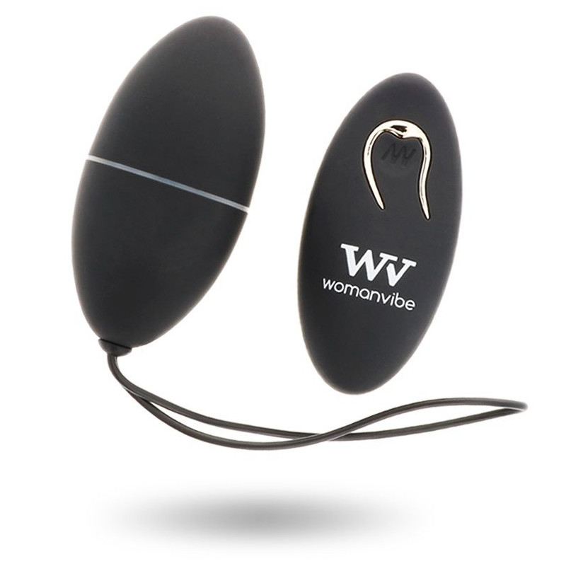 WOMANVIBE - ALSAN EGG TELECOMANDO NERO SILICONE NERO