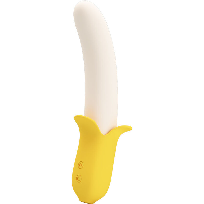 PRETTY LOVE - BANANA GEEK SUPER POWER 7 VIBRAZIONI SU E GIÙ SILICONE NERO PRETTY LOVE - BANANA GEEK SUPER POWER 7 VIBRAZIONI SU E GIÙ SILICONE NERO