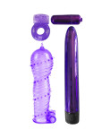 CLASSIX - KIT PER COPPIE CON ANELLO, GUAINA E PROIETTILI VIOLA CLASSIX - KIT PER COPPIE CON ANELLO, GUAINA E PROIETTILI VIOLA