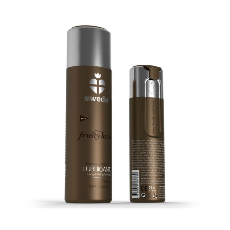 SWEDE - FRUITY LOVE LUBRIFICANTE CIOCCOLATO FONDENTE 100 ML SWEDE - FRUITY LOVE LUBRIFICANTE CIOCCOLATO FONDENTE 100 ML