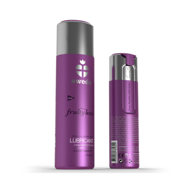 SWEDE - FRUITY LOVE LUBRIFICANTE LAMPONE RABARBARO 100 ML SWEDE - FRUITY LOVE LUBRIFICANTE LAMPONE RABARBARO 100 ML