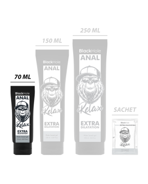 BLACK HOLE - GEL BASE ACQUA DILATAZIONE ANALE 70 ML