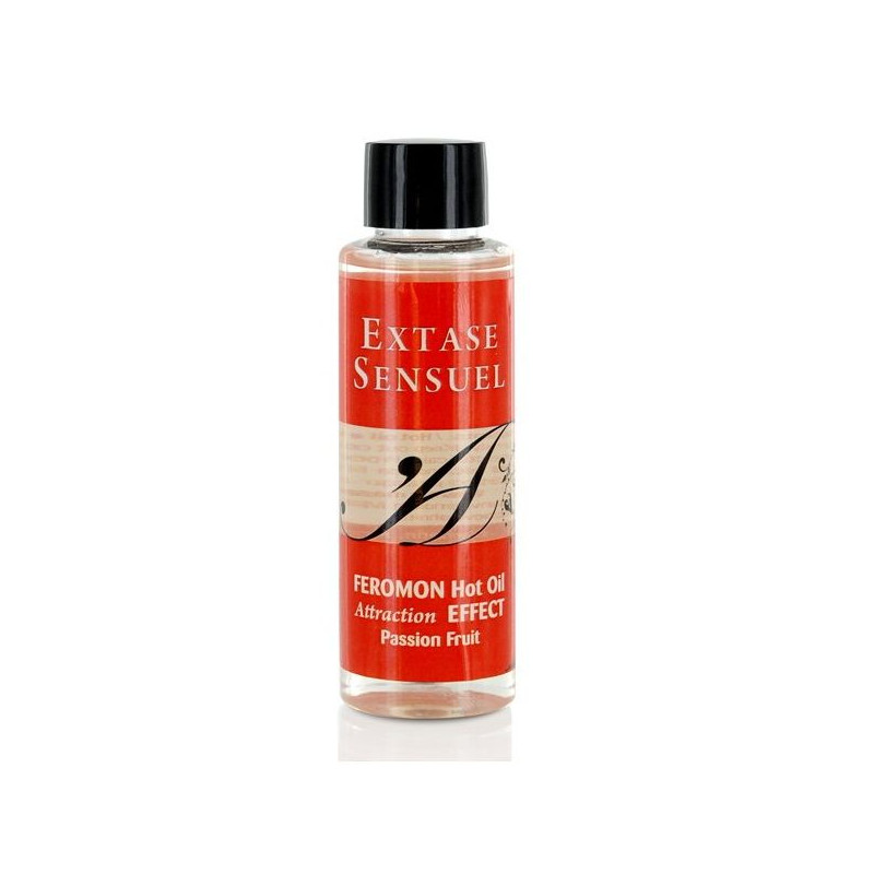 EXTASE SENSUAL - OLIO DA MASSAGGIO EFFETTO CALORE AI FEROMONI DEL FRUTTO DELLA PASSIONE 100 ML EXTASE SENSUAL - OLIO DA MASSAGGIO EFFETTO CALORE AI FEROMONI DEL FRUTTO DELLA PASSIONE 100 ML