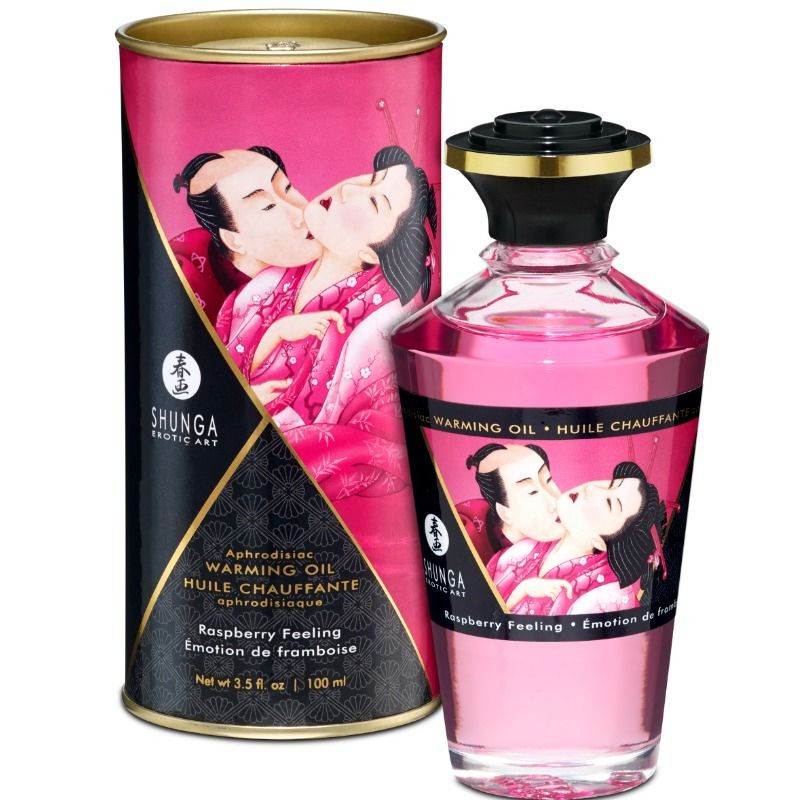 SHUNGA - OLIO DA MASSAGGIO EFFETTO CALORE SAPORE INTENSO DI LAMPONE 100 ML SHUNGA - OLIO DA MASSAGGIO EFFETTO CALORE SAPORE INTENSO DI LAMPONE 100 ML
