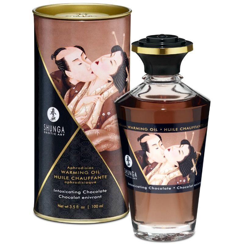 SHUNGA - OLIO DA MASSAGGIO CON EFFETTO CALORE GUSTO INTENSO DI CIOCCOLATO 100 ML SHUNGA - OLIO DA MASSAGGIO CON EFFETTO CALORE GUSTO INTENSO DI CIOCCOLATO 100 ML