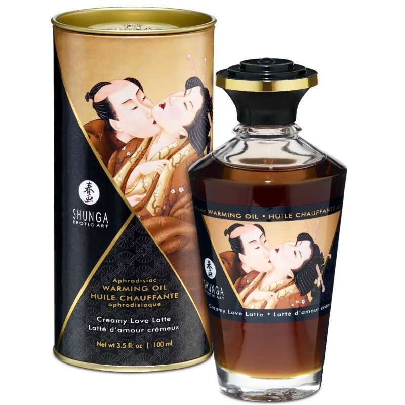 SHUNGA - OLIO DA MASSAGGIO EFFETTO CALORE GUSTO CREAMY LOVE LATTE 100 ML SHUNGA - OLIO DA MASSAGGIO EFFETTO CALORE GUSTO CREAMY LOVE LATTE 100 ML