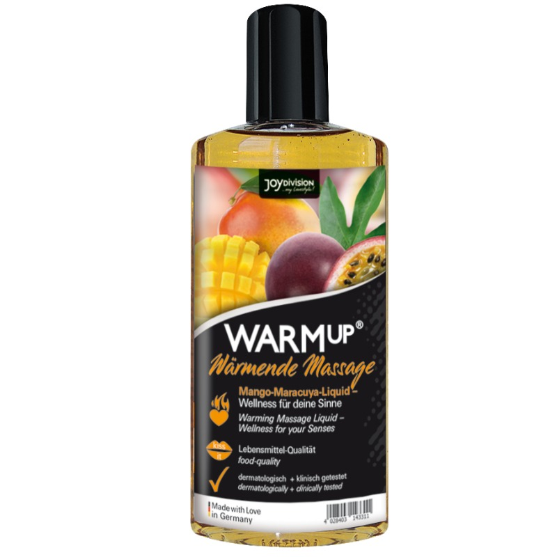 JOYDIVISION AQUAGLIDE - OLIO DA MASSAGGIO RISCALDANTE MANGO E MARACUYA 150 ML JOYDIVISION AQUAGLIDE - OLIO DA MASSAGGIO RISCALDANTE MANGO E MARACUYA 150 ML