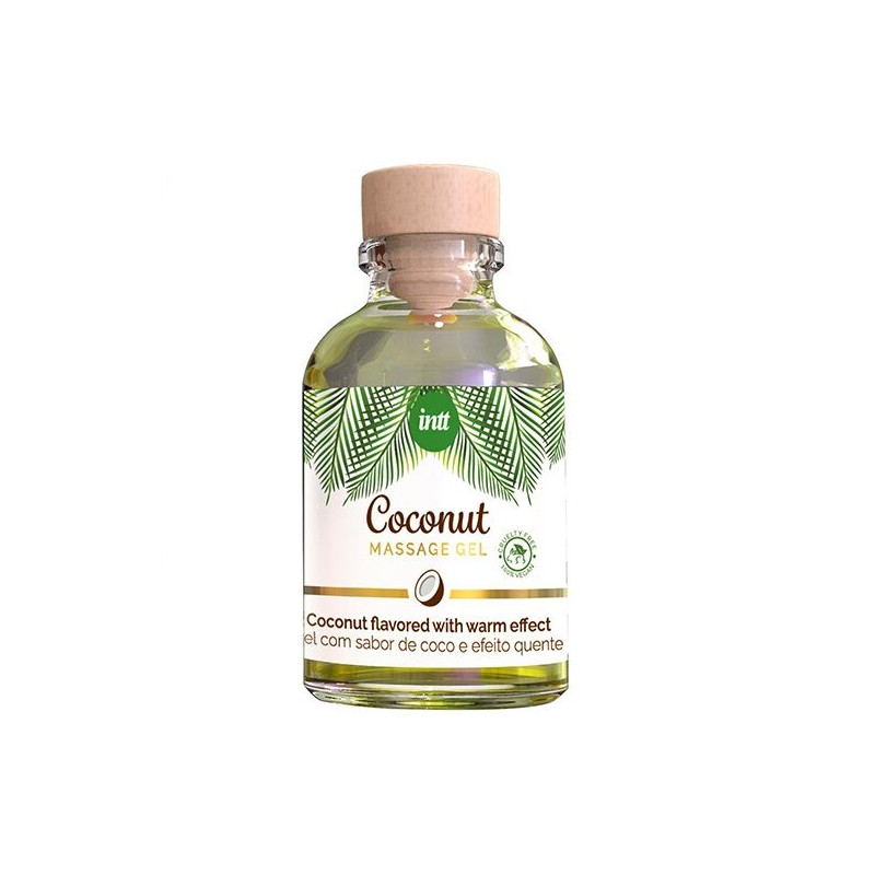 INTT - GEL DA MASSAGGIO VEGANO AL GUSTO DI COCCO ED EFFETTO RISCALDANTE INTT - GEL DA MASSAGGIO VEGANO AL GUSTO DI COCCO ED EFFETTO RISCALDANTE