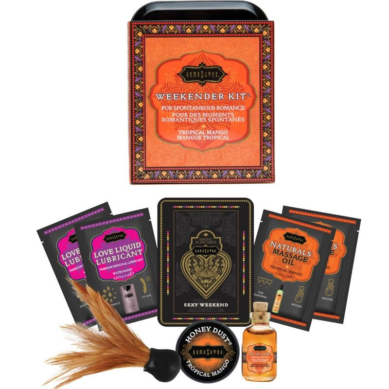 KAMASUTRA - WEEKENDER KIT IN LATTA MANICO TROPICALE KAMASUTRA - WEEKENDER KIT IN LATTA MANICO TROPICALE
