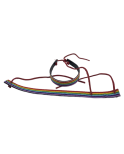 PRIDE - BRACCIALE IN PELLE NERA LGBT FLAG PRIDE - BRACCIALE IN PELLE NERA LGBT FLAG