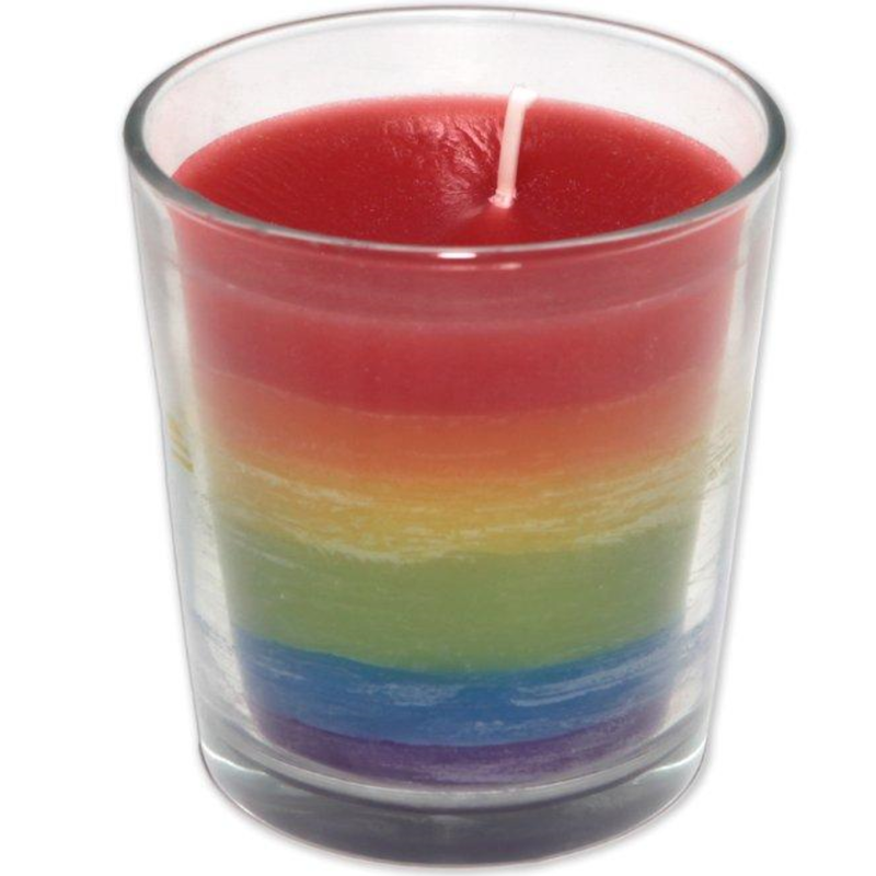 PRIDE - TAZZA DI CANDELA CON BANDIERA LGBT PRIDE - TAZZA DI CANDELA CON BANDIERA LGBT