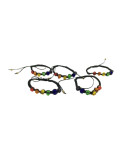 PRIDE - BRACCIALE CON SFERA DI VETRO LGBT FLAG PRIDE - BRACCIALE CON SFERA DI VETRO LGBT FLAG